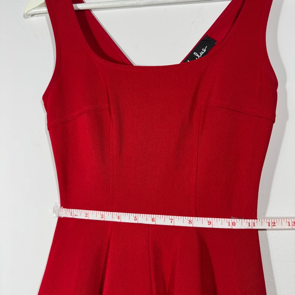 Lulus‎ Red Fit and Flare Sleeveless Dress XS - Picture 8 of 9